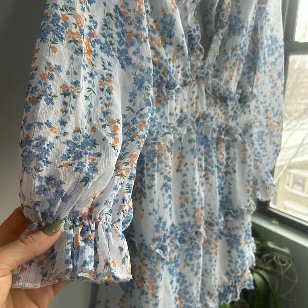 Floral Ruffle Dress - Picture 2 of 7